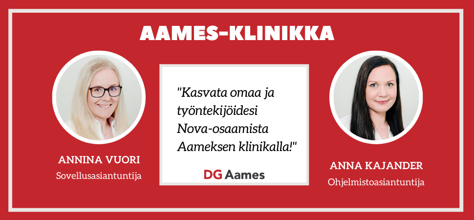 Kasvata omaa ja työntekijäsi osaamista Aameksen klinikalla