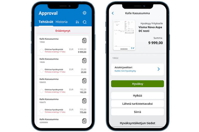 Hyväksy ostolaskut Visma Managerilla