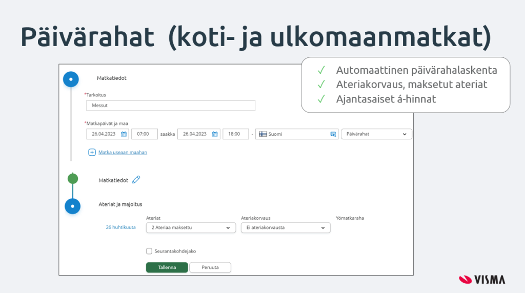 Automaattinen päivärahalaskenta